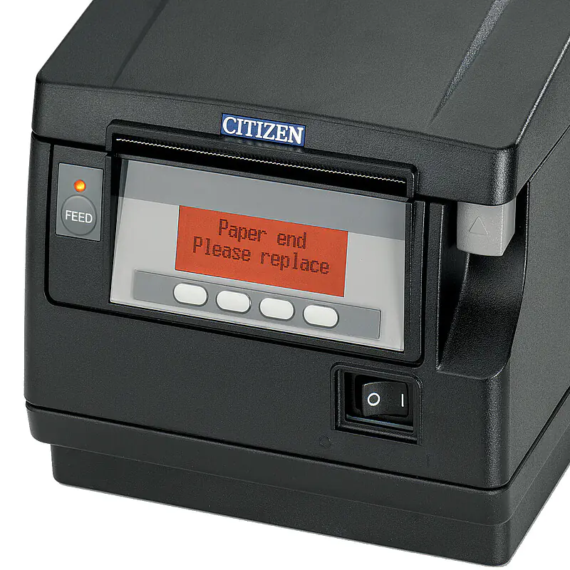 بکلایت قرمز Citizen CT-S851 در وضعیت ارور دستگاه