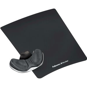 پد موس fellowes health-v fabrik gliding palm support graphite