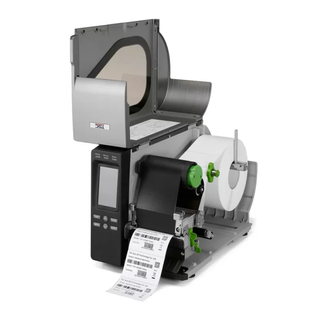 لیبل پرینتر صنعتی TSC مدل TTP-2410M با کاور باز