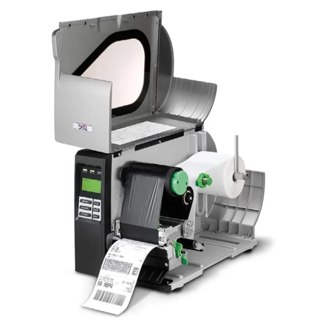 لیبل پرینتر صنعتی TSC مدل TTP-246M PRO با کاور باز