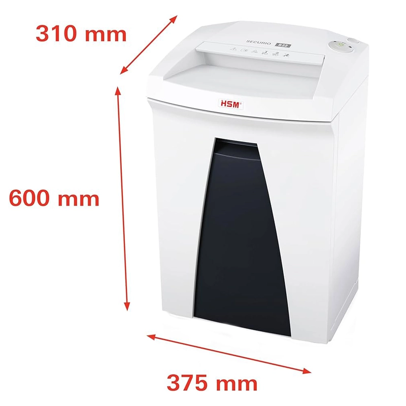 مشخصات فنی کاغذ خردکن HSM SECURIO B22 STRIPCUT