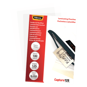 طلق لمینیت شفاف Fellowes 75×105 125 Micron