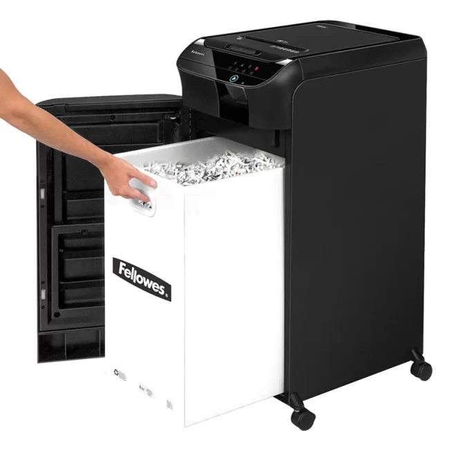 خروجی مخزن کاغذ دستگاه کاغذ خردکن Fellowes AutoMax 550C