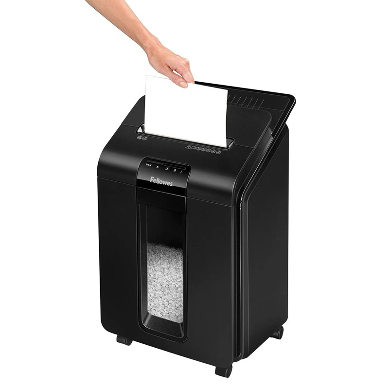 وارد کردن کاغذ در دستگاه کاغذ خردکن Fellowes AutoMax 100M