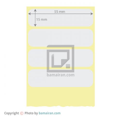 لیبل 55*15 PVC رول 5000 عددی