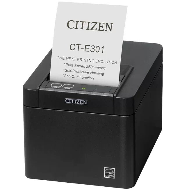 فیش پرینتر Citizen CT-E301 با برگه چاپ شده