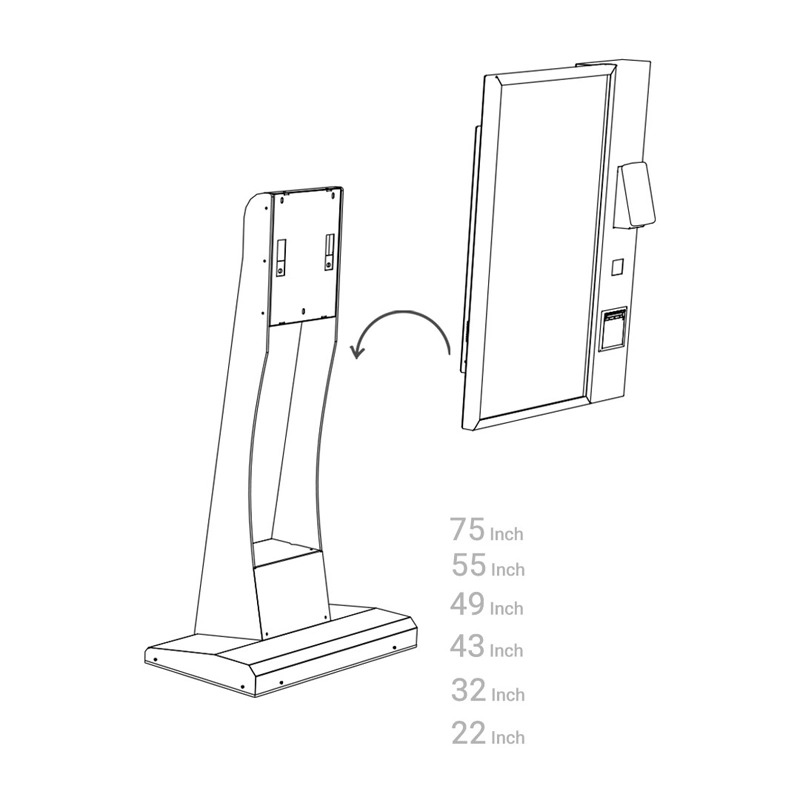 اتصال کیوسک Sun vision 75inch دیجی سان