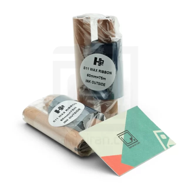 ریبون پرینتر لیبل H2 WAX 60×75