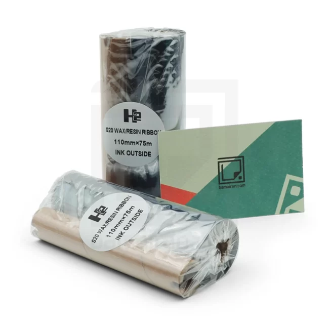 ریبون پرینتر لیبل H2 WAX-Resin 110×75